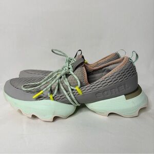 Sorel Women's Gray and Mint Sneakers
